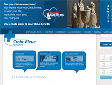 Tablet Screenshot of croix-bleue.ch
